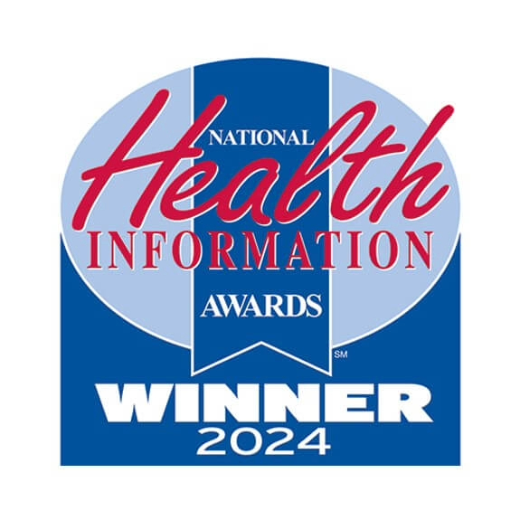 National Health Information Awards Winner 2024 logo